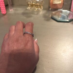 Elegant Silver and Multicolor Stone Ring